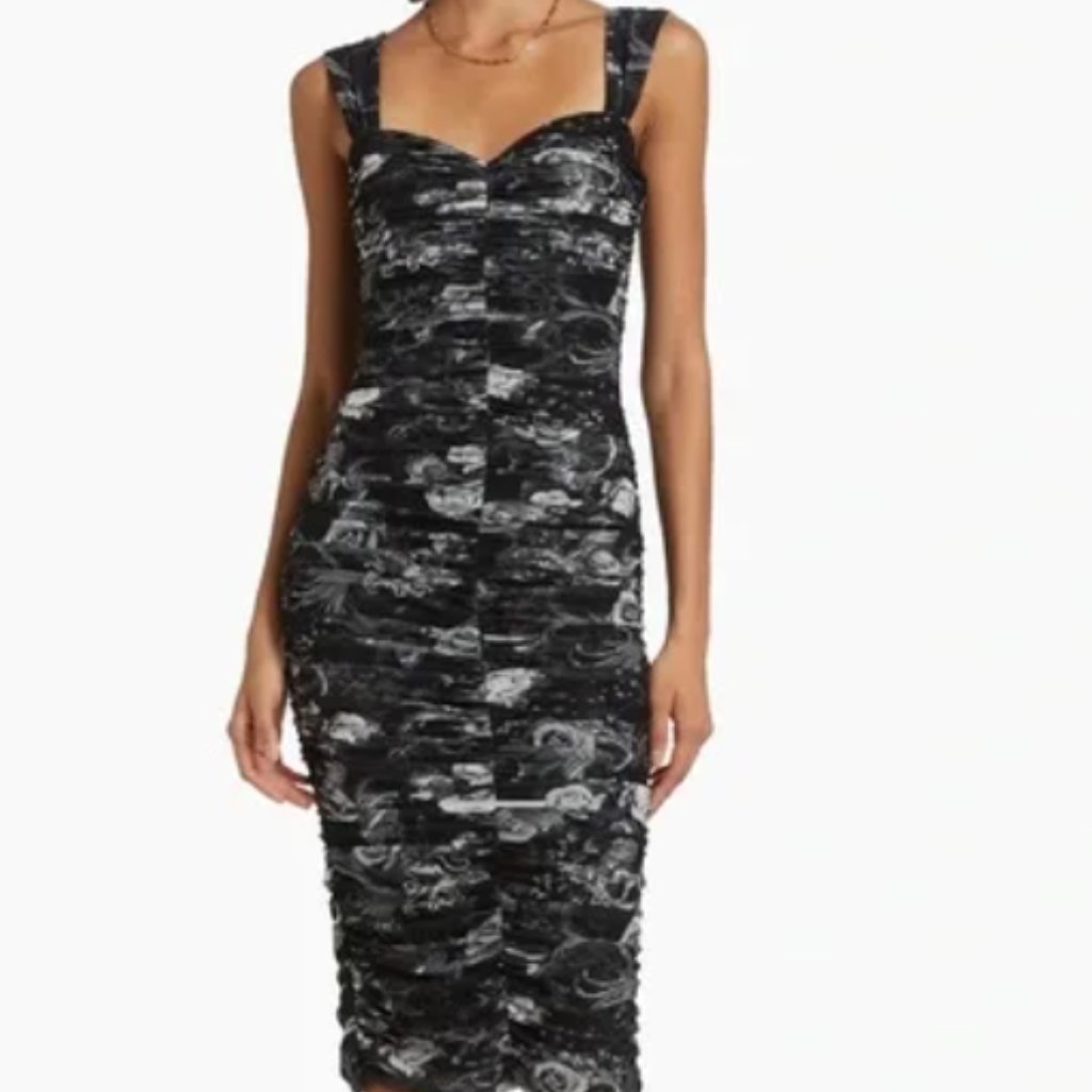L’agence Winslow Dress - Black Multi Zodiac New Sz 6